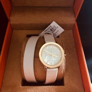 Tory Burch Double Wrap Leather Gigi Watch